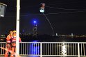 Einsatz BF Hoehenretter Koelner Seilbahn Hoehe Zoobruecke P2385